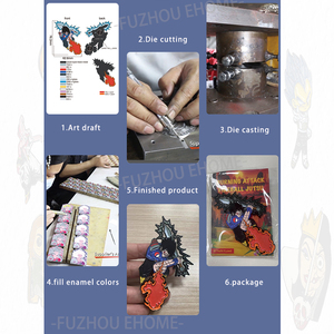 Chapado en oro logotipo personalizado Metal doble cara esmalte duro llaveros al por mayor mosquetón llavero para coches y <span class=keywords><strong>llaves</strong></span> - Product Image 4