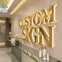 Enseigne LED rétroéclairée 3D personnalisée pour extérieur, lettres LED sur mesure pour barbier, enseigne lumineuse LED pour devanture de magasin et entreprises