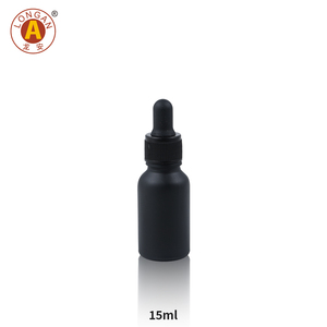 Long nhãn bán buôn Vòng vai màu đen 20ml 30ml 50ml 100ml 120ml thủy tinh huyết thanh chai với ống nhỏ giọt Pipette - Product Image 4