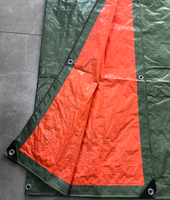 Bâche en PE vert-orange 100G