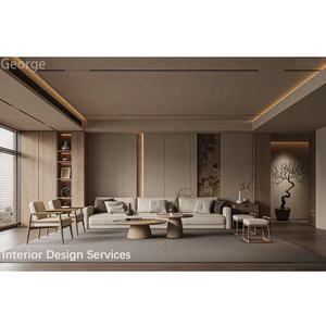 Servicio de Diseño de Interiores de Lujo para Sala de Estar, Decoración de Interiores de Casa con Capacidades de Soluciones de Diseño Gráfico - Product Image 1