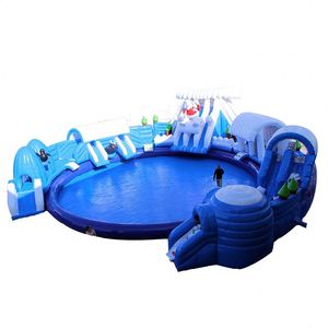 Piscina Inflable Grande para Niños, Piscina con Obstáculos Acuáticos Móviles, Juguete para Parque Acuático - Product Image 5