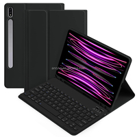 Housse en cuir PU pour clavier BT sans fil pour Samsung Galaxy Tab S8 S7 11 pouces SM-X700 X706 T870 T875 Tablet avec clavier BT