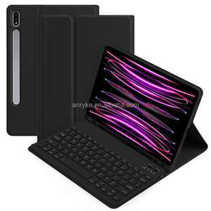 Custodia in pelle PU per tastiera BT Wireless per <span class=keywords><strong>Tablet</strong></span> <span class=keywords><strong>Samsung</strong></span> <span class=keywords><strong>Galaxy</strong></span> Tab S8 <span class=keywords><strong>S7</strong></span> 11 pollici SM-X700 X706 T870 T875 con tastiera BT - Product Image 1