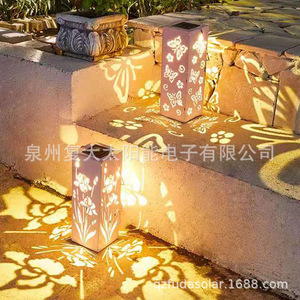 Luces Solares de Jardín LED con Diseño de Mariposa y Flores, Lámpara de Camino para Exteriores Resistente al Agua, Independiente, 12V DC - Product Image 2