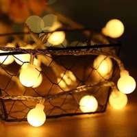 Guirlande lumineuse LED solaire en forme de boules pour Noël, décoration féerique pour chambre, fenêtre et maison