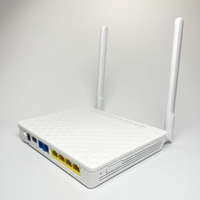 Router WiFi ONU HG8245H GPON EPON ONT 2POTS dengan Firmware Inggris, Peralatan Fiber Optik FTTH, Antena XPON/SC UPC/APC/5db