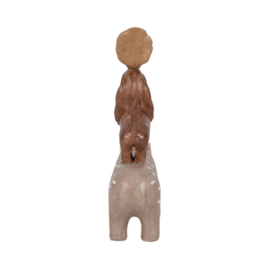 Scultura in resina di ippopotamo con leone e uccello impilati, per decorare casa, bagno, ufficio, studio, soggiorno - Product Image 4