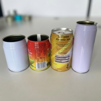 Boîtes en fer blanc rondes personnalisées OEM de 100 ml à 1 L, vides, à ouverture facile, pour l'emballage de whisky, spiritueux et liqueurs, vente en gros