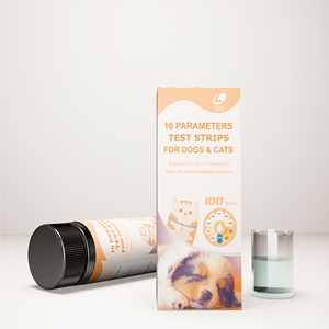 แผ่นทดสอบปัสสาวะสัตว์เลี้ยงแบบแมนนวล LYZ URS-10T 10 พารามิเตอร์ ขั้นตอนเดียว สำหรับแมว สุนัข <span class=keywords><strong>ตรวจ</strong></span>ภาวะ<span class=keywords><strong>เบาหวาน</strong></span>ในปัสสาวะ - Product Image 4