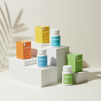Prix d'usine, flacon à large ouverture en HDPE de 175 ml pour comprimés, capsules et emballages de compléments alimentaires
