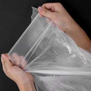 Descartável Grosso PE Plástico Cabeleireiro Cabo Impermeável Salão Especial Corte De Cabelo Permed Cabelo Tingido Baked Oil Barber Shop Shawl - Product Image 5