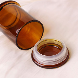 Venta al por mayor de fábrica, contenedores de velas de vidrio de Color en aerosol, resistencia al calor, capacidad personalizada, tarro de vela de Danubio con tapa para Deco - Product Image 4