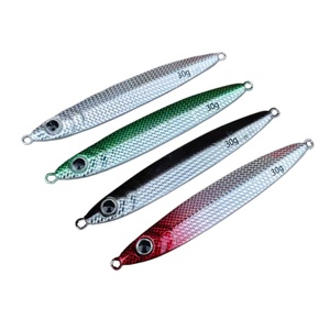 Vente en gros de leurres métalliques à coulée lente de 7g et 30g, 8 couleurs, pour la pêche en bateau en <span class=keywords><strong>mer</strong></span>, ciblant le marlin, le snapper et la truite, avec hameçons - Product Image 4