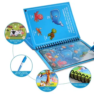 재사용 가능한 유아 그림 및 빨 수있는 난장판-어린이를위한 무료 페인트 색칠하기 책