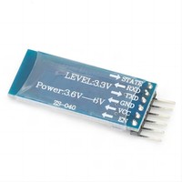 Módulo de transmisión transparente de puerto serial inalámbrico Bluetooth HC06 de 6 pines, 2, 2, 2, 2, 2, 2