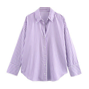 Autunno nuova camicia in raso di seta stampata da donna stile europeo americano <span class=keywords><strong>camicetta</strong></span> <span class=keywords><strong>camicetta</strong></span> in tessuto Casual - Product Image 6