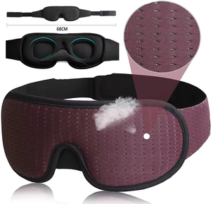 Masque pour les yeux 3D de luxe avec logo personnalisé, masque pour les yeux pour dormir la <span class=keywords><strong>nuit</strong></span>, masque pour les yeux 3D en mousse à mémoire de forme de qualité supérieure - Product Image 1