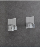 Vente en gros de porte-balai en acier inoxydable support mural pour balai et vadrouille à usage intensif auto-adhésif pour la maison