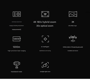SIYI ZT 30 AI180x Quad-Light Pod : Caméra hybride à quatre capteurs, grand angle variable, PTZ pour cartographie, accessoires pour drones et véhicules autonomes (UAVs, UGVs), caméra DIY - Product Image 3