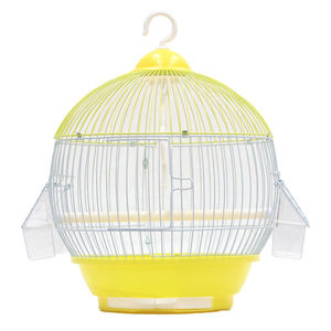 Yuvarlak kuş kafesi dayanıklı antika asılı taşınabilir yetiştiriciliği papağan güvercin kuş kafesleri - Product Image 6