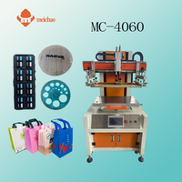 Nueva Máquina de Serigrafía Plana Semiautomática de Alta Precisión Meichao 4060 de Escritorio, Impresora de Etiquetas de 1200 Piezas/h para Bolsas de PE y Papel