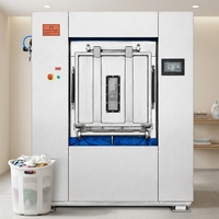 Laveuse-essoreuse industrielle à barrière zéro déchet 30 kg / Machine à laver à barrière sanitaire pour projets de blanchisserie médicale