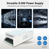 Alimentation à découpage 12V 500W 40A à sortie unique AC/DC SMPS, pilote LED 12VDC avec ventilateur de refroidissement pour équipement industriel CNC