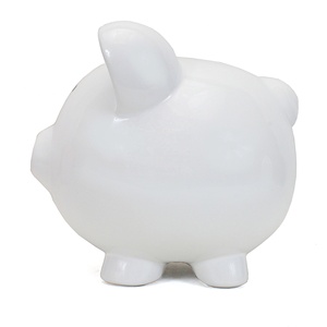 Minimalista salvadanaio bianco smaltato in ceramica per bambini regali decorazione per la casa salvadanaio 8*7 * 7in decorazione per la casa - Product Image 5