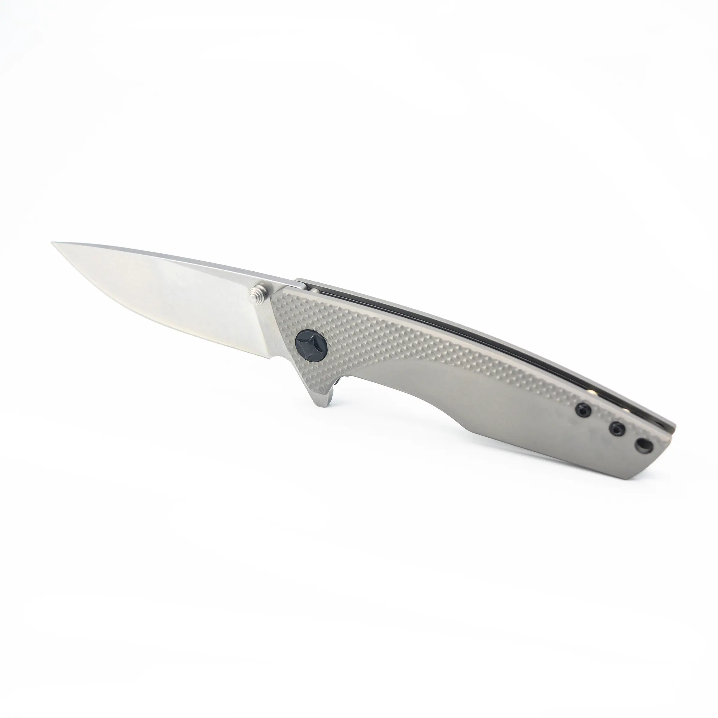OEM High-end G10 Handle Folding Pocket Knife Survival EDC knife with Titanium Handle