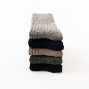 Chaussettes thermiques épaisses pour homme, 30% <span class=keywords><strong>laine</strong></span>, double tricot, pour le froid, chaussettes décontractées, vente en gros - Product Image 2