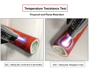 Manchon en fibre de verre résistant à la chaleur avec logo personnalisé HAOFA, gaine tressée enduite de silicone pour la <span class=keywords><strong>protection</strong></span> des tuyaux et des fils (4-152 mm) - Product Image 4