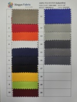 Tissu Gabardine pour uniforme scolaire, tissu polyester Gabardine Mini Matt, usine de tissu 100% polyester pour vêtements de travail