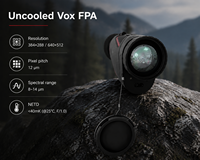 Monoculaire thermique 640x512 12μm avec télémètre laser 1KM, WiFi, étanche IP67, pour la chasse et les activités de plein air