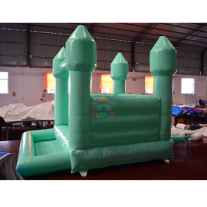 <span class=keywords><strong>Castillo</strong></span> Inflable Comercial de PVC Mini Blanco y Verde, <span class=keywords><strong>Castillo</strong></span> Inflable para Bodas con Piscina de Pelotas para <span class=keywords><strong>Alquiler</strong></span> en Fiestas - Product Image 5