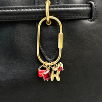 Breloque de sac perlée colorée, avec motifs nœuds, fleurs et lettres, grand cercle, porte-clés et pendentif de sac, accessoires de mode