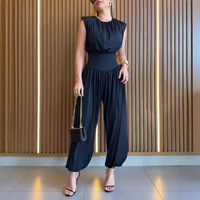Combinaison d'été sans manches taille haute pour femme, style sarouel, pour le yoga, vente en gros, directement de l'usine