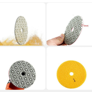 PEXMIENTAS pierre marbre granit sol en béton résine Flexible humide sec 3 étapes diamant sol tampons de polissage outils de polissage - Product Image 6