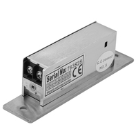 Serrure électrique antivol 12V/24V de haute qualité pour système de contrôle d'accès, norme américaine, avec retour d'état de verrouillage de porte en option