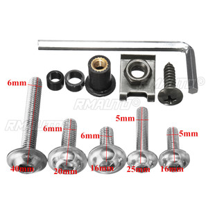 Kit de 137 vis de carénage universelles pour moto, clips de fixation, écrous pour Kawasaki/Suzuki/Honda/Yamaha/BMW - Product Image 3