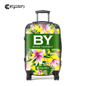 Customized Design PC Trolley luggage, suitcase with rotating wheels for travel