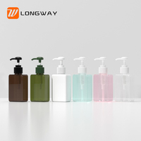 100ml Vide Carré Transparent Rose Blanc Simple Bébé Body Wash Shampooing Liquide Moussant Savon Pompe Bouteille