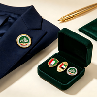 Épinglette personnalisée Faucon des Émirats Arabes Unis en alliage de zinc, emblème national de Dubaï, badge métallique en émail souple, souvenir, vente en gros, logo personnalisé