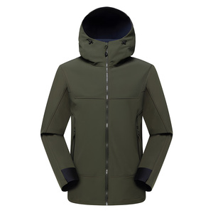 Imperméable softshell avec capuche imperméable et coupe-vent pour <span class=keywords><strong>homme</strong></span>, veste de pluie chauffante unisexe avec logo personnalisé - Product Image 4