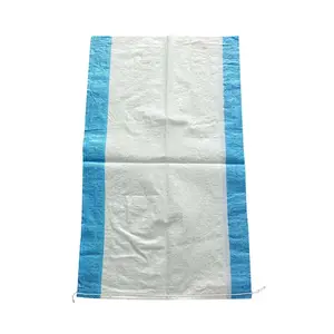 China plastic 50kg pp woven sack, sugar bag with 100% pp new material
