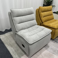 Moderner Armlehnenloser Relaxsessel Multifunktionaler Cloud-Stoff-Polstersessel Elektrisch Drehbarer Einzelner Lounge-Sofabett Ein Jahr Garantie