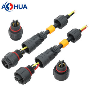 AHUA Mâle Femelle IP67 IP68 1.0 0.75mm Câble d'alimentation <span class=keywords><strong>12</strong></span> Volt 3 Pin <span class=keywords><strong>Connecteur</strong></span> <span class=keywords><strong>étanche</strong></span> - Product Image 2