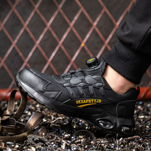 Scarpe da costruzione antiscivolo a prova di pugnalata da esterno con testa in acciaio scarpe di sicurezza comode da uomo resistenti all'usura - Product Image 5