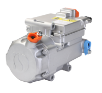 Compresseur de climatisation DC 350V 24cc, réfrigérant R407c, pour voitures, type universel, compresseur électrique automobile, prise latérale