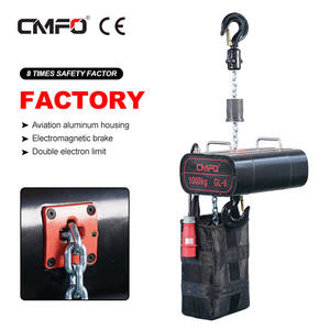 Polipasto eléctrico de cadena de 1 tonelada y 1000kg, polipasto trifásico de aleación de aluminio de 380V para operaciones de elevación de hoteles - Product Image 6